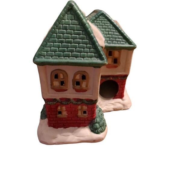 Holiday Traditions Lighted Porcelain House Christmas Village - Picture 2 of 5